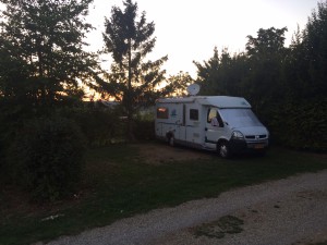 Zonsondergang op Camping Königskanzel