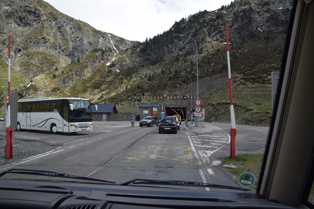 De Bielsa tunnel, op de grens tussen Frankrijk en Spanje